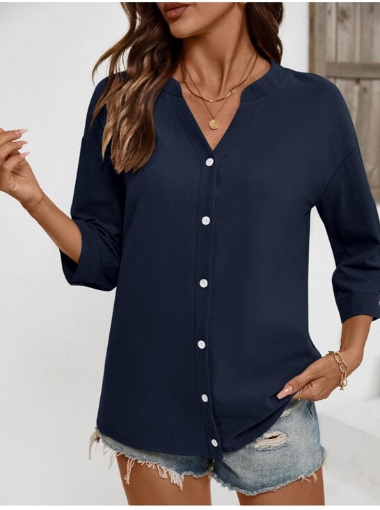 Amazon Tops - Amazon Button Front Shirt
